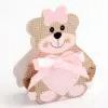 Pink Teddy Bear - Bear Box 35x25x60mm - 10 Pack