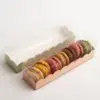 Luxe Macaron Doosjes met Roze Inzet - 16 x 5 x 5 cm - 10 Stuks