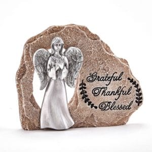 Engel op Rots - Grateful - Thankful - Blessed