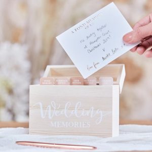 Houten Wedding Memories Box