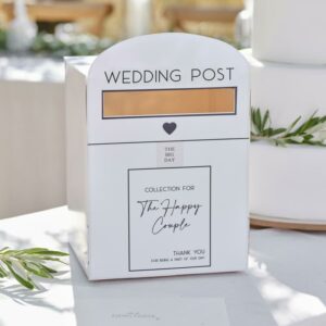 Witte Enveloppendoos - Wedding Post