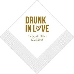 "Drunk In Love" Bedrukte Servetten