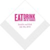 Eat, Drink & Be Married - Blokletter Bedrukte Servetten