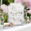 White & Gold Wedding Signs - Set van 5