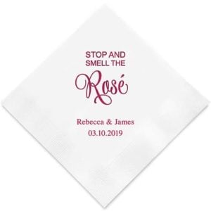 Stop And Smell The Rosé Bedrukte Servetten