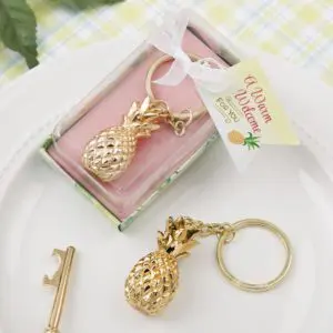 Warm Welcome Collection Gold Pineapple Sleutelhanger