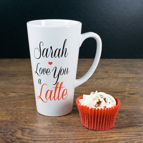 Gepersonaliseerde Latte 'I Love You A - Danta's Import