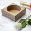 Champagnehouder massief eiken Gepersonaliseerd
