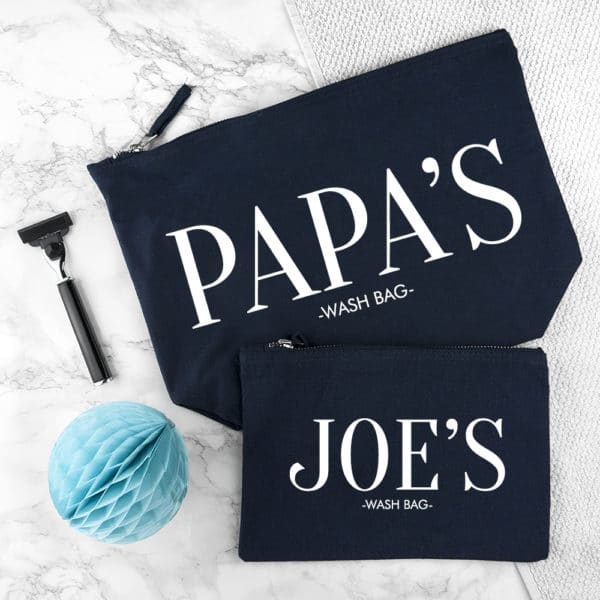 Toilettassen Set Blauw Daddy & Me