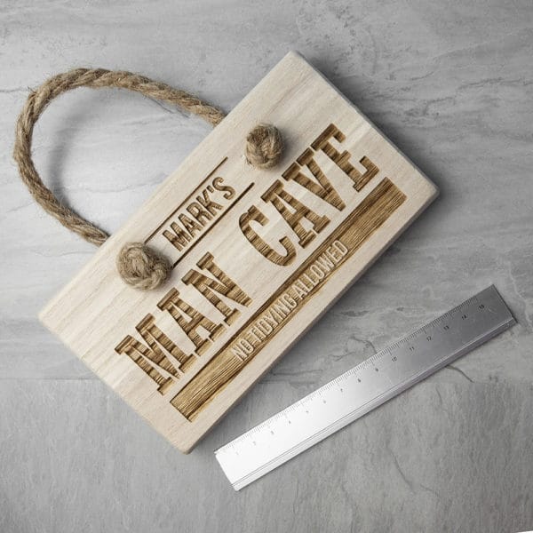 MAN CAVE Bord Hout Gepersonaliseerd - Afbeelding 8