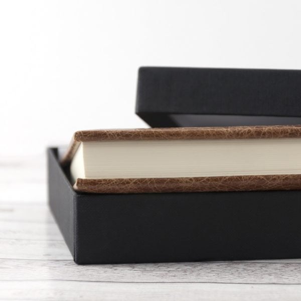 Gegraveerd notitieboek van natuurlijk bruin leer - Afbeelding 3