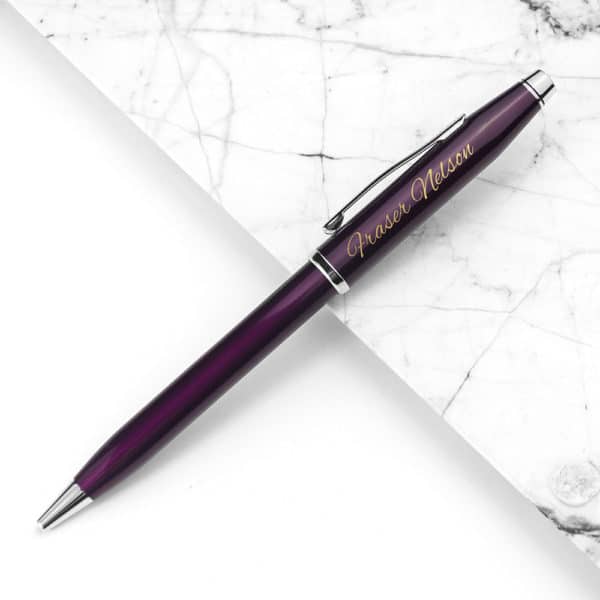 Gepersonaliseerde Cross Century II-pen plum