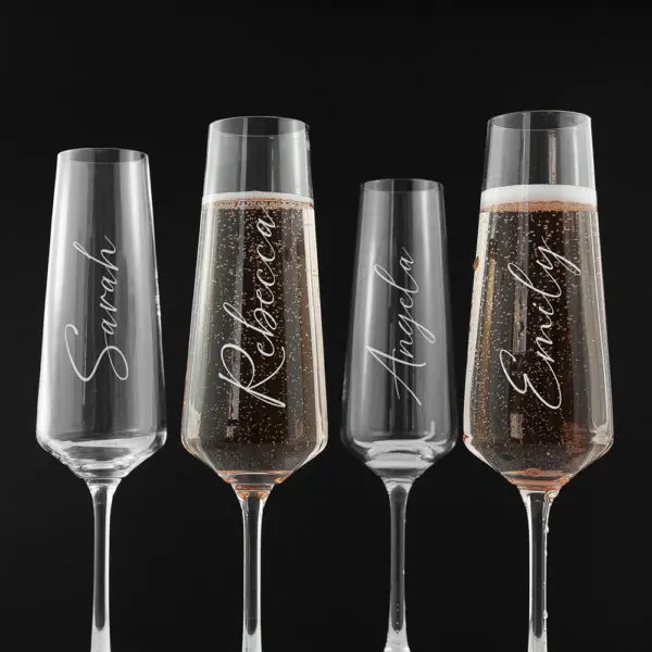 Champagne Glas Elegance Gepersonaliseerd