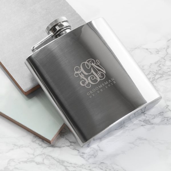 Best Man Heupfles met monogram - Afbeelding 8