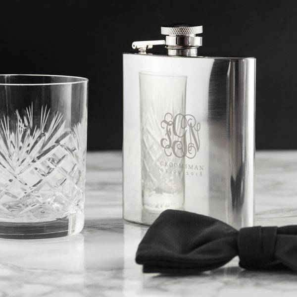 Best Man Heupfles met monogram - Afbeelding 4