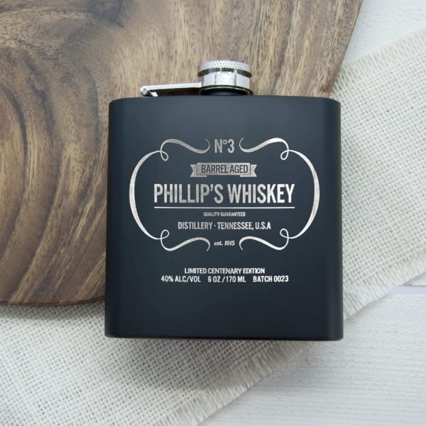 Gepersonaliseerd Heupfles Whiskey Vintage