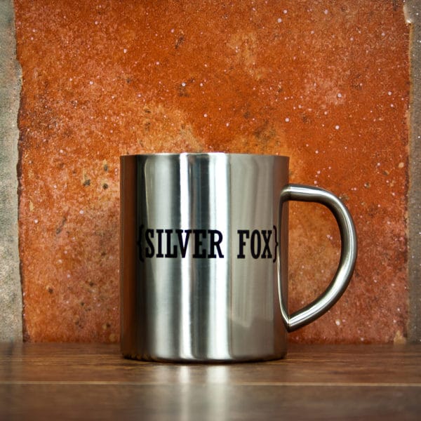 Zilver Metalen Koffiemok Gepersonaliseerd